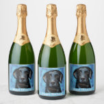 Labrador Retriever  Sparkling Wine Label