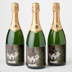 LABRADOR RETRIEVER SPARKLING WINE LABEL