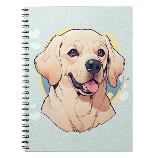 Labrador Retriever Splash of Color Notebook (Front)