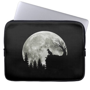 Labrador Retriever Stand On Mountain Halloween Laptop Sleeve