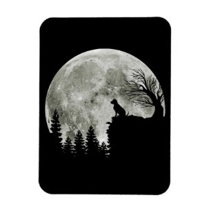 Labrador Retriever Stand On Mountain Halloween Magnet
