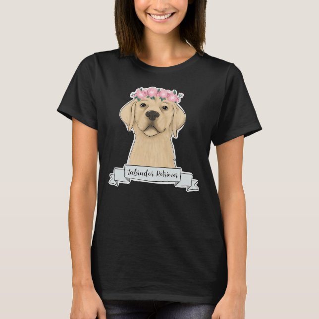 Labrador Retriever Sticker T-Shirt (Front)
