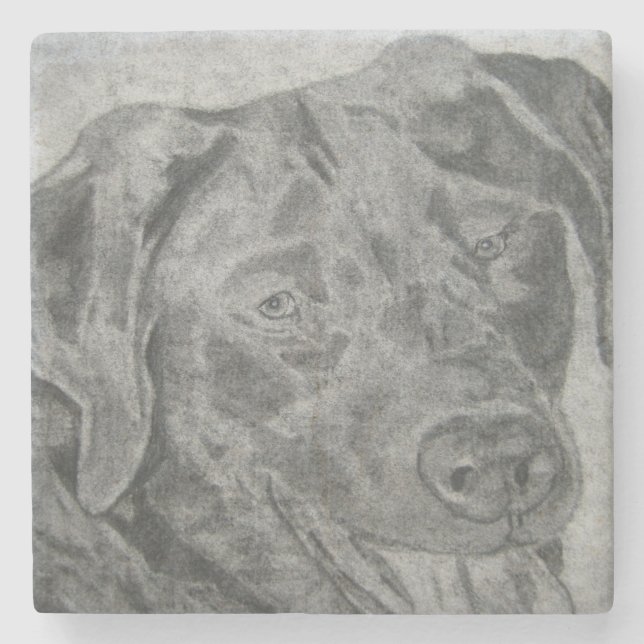 Labrador Retriever Stone Coaster (Front)