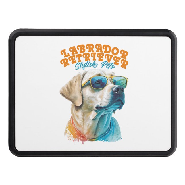 Labrador Retriever Stylish Pets Hitch Cover (Front)