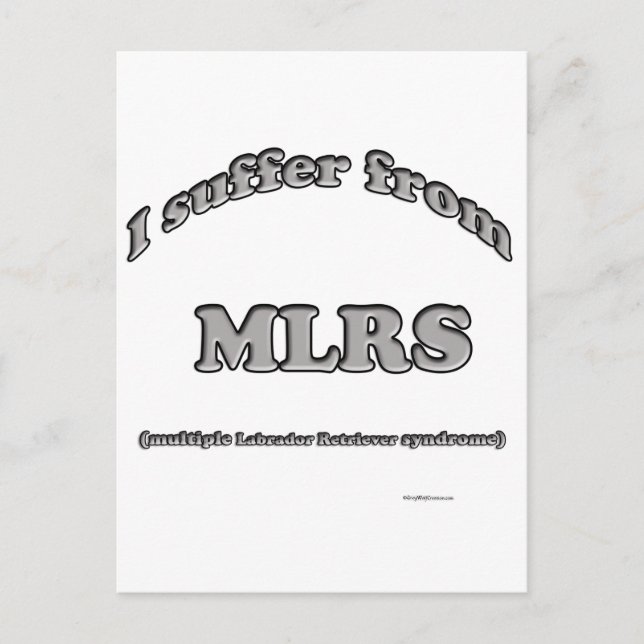 Labrador Retriever Syndrome Postcard (Front)