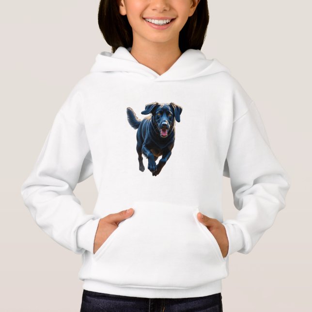 Labrador Retriever T-Shirt Hoodie (Front)