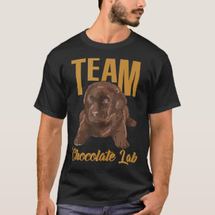 Labrador Retriever Team Chocolate Lab Puppy Graphi T-Shirt