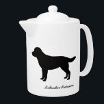 Labrador Retriever Teapot<br><div class="desc">This Labrador Retriever teapot lets you show your love of Labrador Retrievers every time you enjoy a pot of tea. You can easily change the background color. Just click the "Customize It" button. Then click the "Edit" menu and choose "Background".</div>
