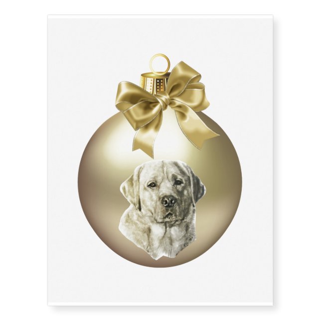 Labrador Retriever Temporary Tattoos (Front)
