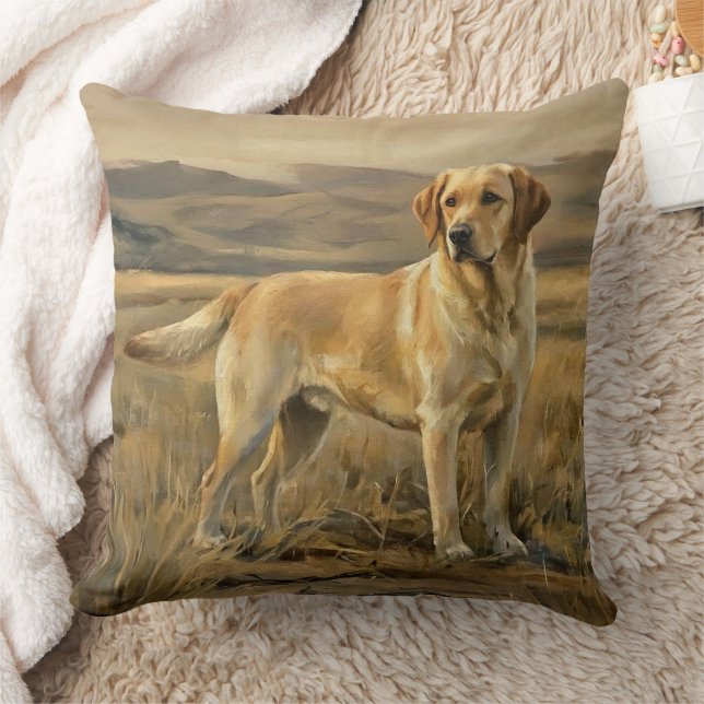 Labrador Retriever Throw Pillow (Blanket)