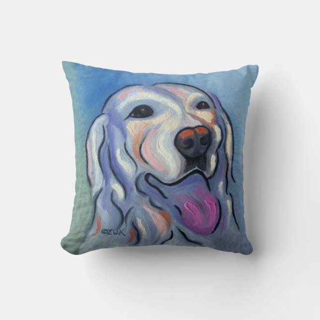 Labrador Retriever Throw Pillow (Front)