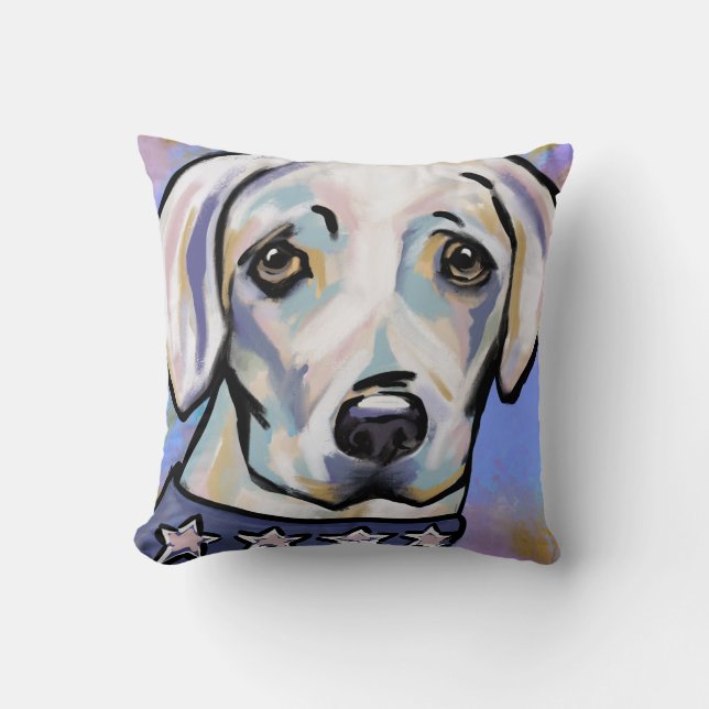 Labrador Retriever   Throw Pillow (Front)