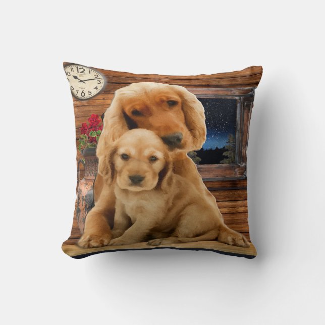 Labrador Retriever Throw Pillow (Front)