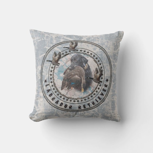  Labrador retriever Throw Pillow (Front)