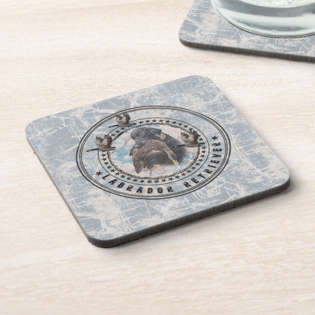  Labrador retriever Throw Pillow Beverage Coaster (Left Side)