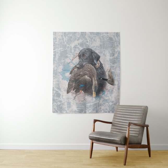 Labrador retriever  tote bag metal ornament tapestry (In Situ)