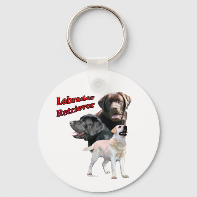 Labrador Retriever Trio 2 - Keychain (Front)