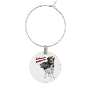 Labrador Retriever Trio 2 - Keychain Wine Charm