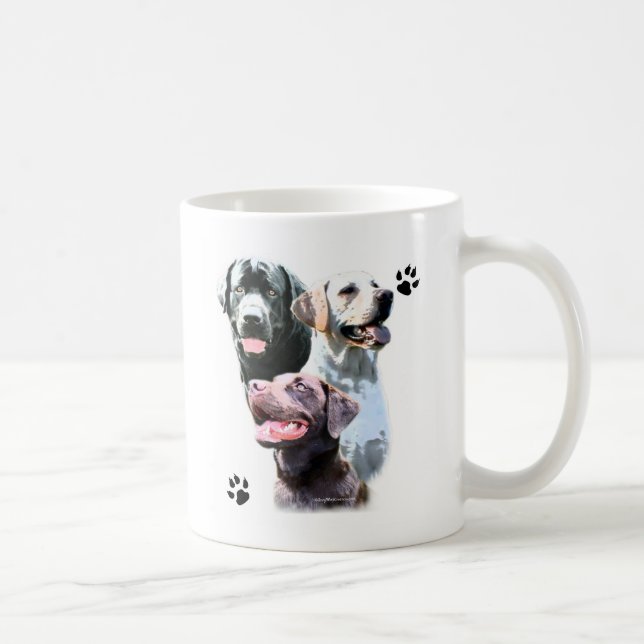 Labrador Retriever Trio Coffee Mug (Right)