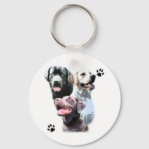 Labrador Retriever Trio - Keychain