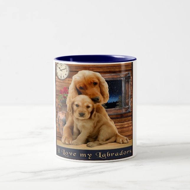 Labrador Retriever Two-Tone Coffee Mug (Center)