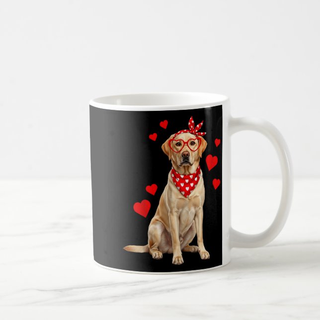 Labrador Retriever Valentines Day Dog Lover Heart  Coffee Mug (Right)