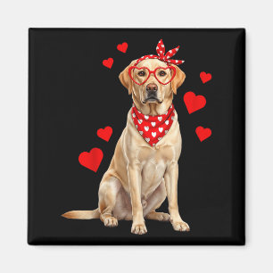 Labrador Retriever Valentines Day Dog Lover Heart  Magnet