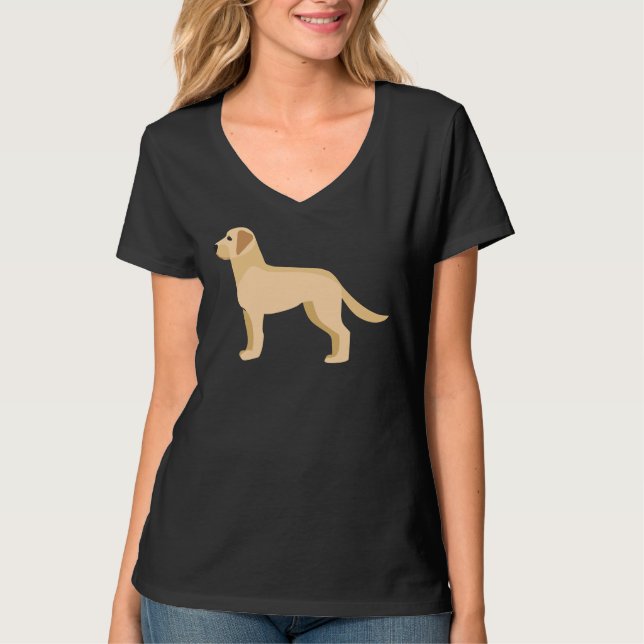 Labrador Retriever Vector Active T-Shirt (Front)