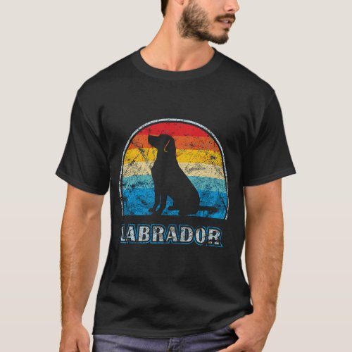 Labrador Retriever Vintage Design Dog T_Shirt