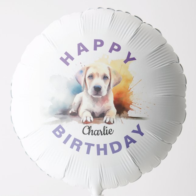 Labrador Retriever Watercolor Balloon (Front)