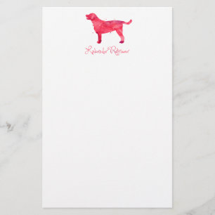 Labrador Retriever Watercolor Design Stationery
