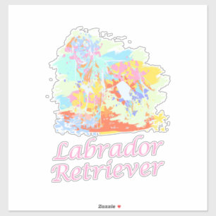Labrador Retriever Watercolor Sticker