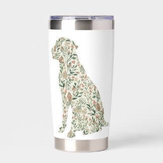 Labrador Retriever Wildflower Botanical Dog Mom Insulated Tumbler