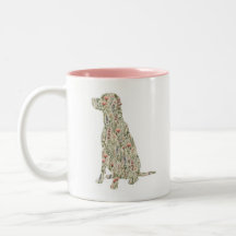 Labrador Retriever Wildflower Silhouette Dog Mom
