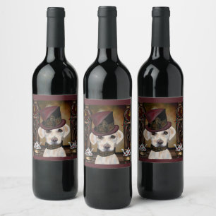 Labrador Retriever   Wine Label