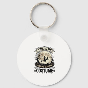 Labrador Retriever Witch Halloween Costume Shirt_1 Keychain