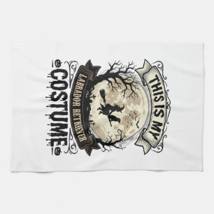 Labrador Retriever Witch Halloween Costume Shirt_1 Kitchen Towel