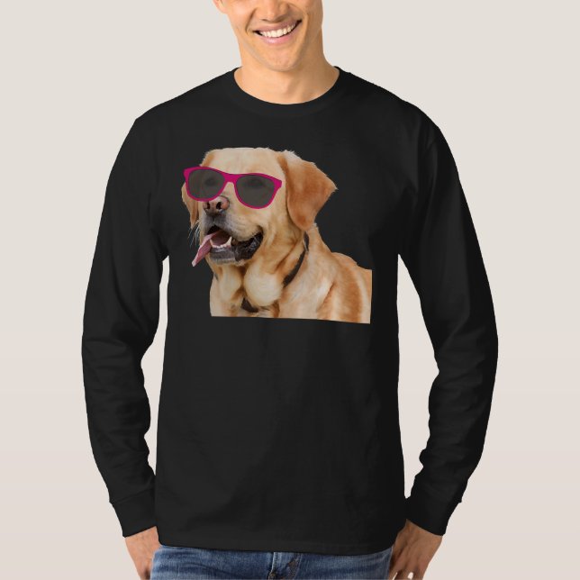 Labrador Retriever With Sunglass T-Shirt (Front)
