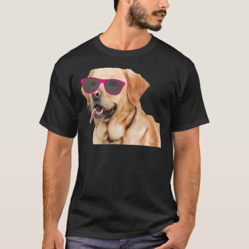 Labrador Retriever With Sunglass T_Shirt