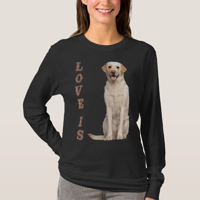 Labrador Retriever Women Men Kids White Lab Dog Mo T-Shirt (Front)