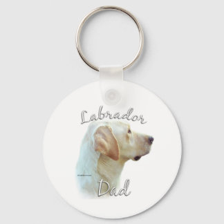 Labrador Retriever (yellow) Dad 2 Keychain