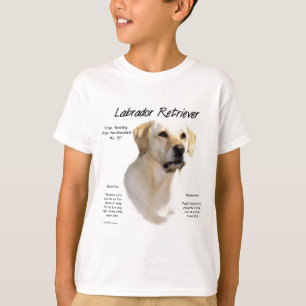 Labrador Retriever (yellow) History Design T-Shirt