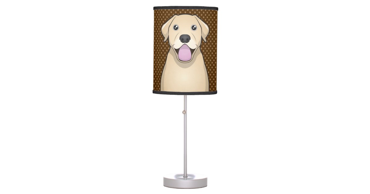 Labrador Retriever (Yellow Lab) Cartoon Paws Table Lamp | Zazzle Labrador Retriever (Yellow Lab) Cartoon Paws Table Lamp | Zazzle