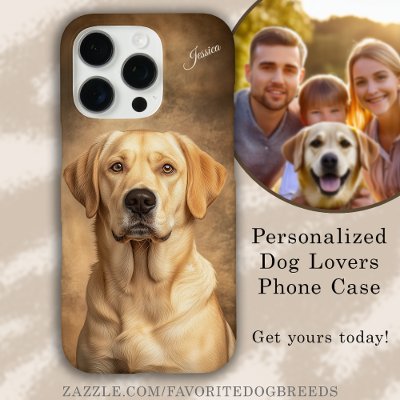 Labrador Retriever Yellow Lab Personalized iPhone 16 Pro Case