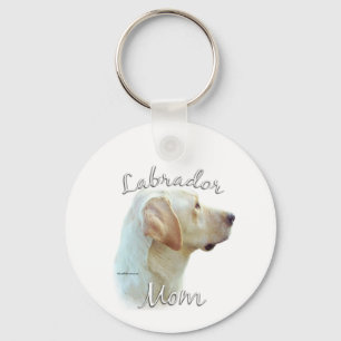 Labrador Retriever (yellow) Mom 2 Keychain