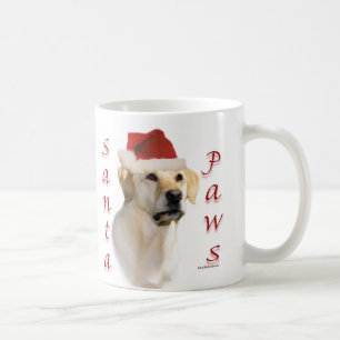 Labrador Retriever (yellow) Santa Paws Coffee Mug