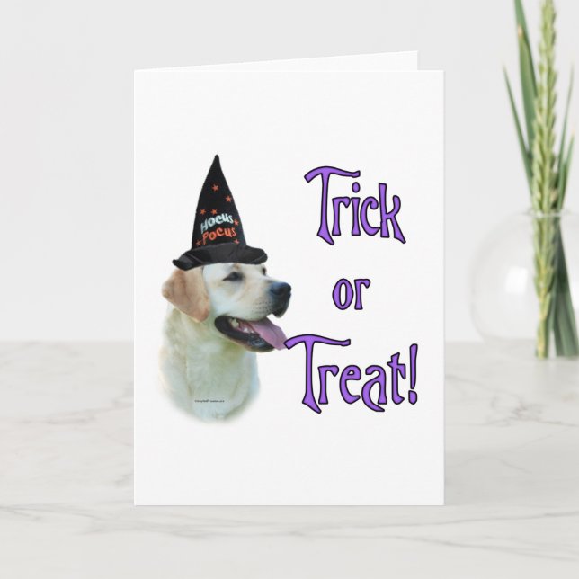 Labrador Retriever (yellow)Trick Card (Front)
