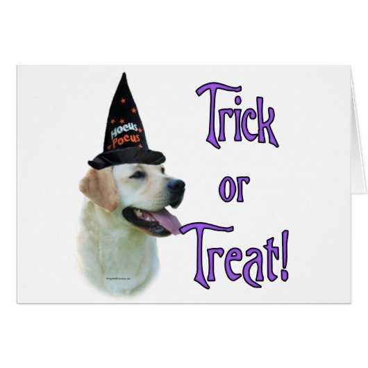 Labrador Retriever (yellow) Trick Cards (Front Horizontal)