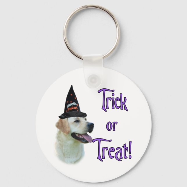 Labrador Retriever (yellow)Trick Keychain (Front)