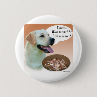 Labrador Retriever (yellow) Turkey Button